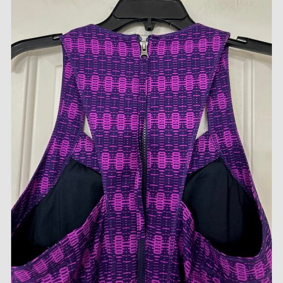 Title Nine Purple Arabella Nimblene Racer Back Tank Dress 14 Performance Active - Picture 8 of 10